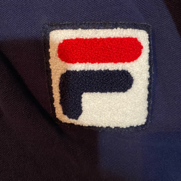 Vintage Fila Polo Shirt - Navy Blue - Mens Large - Picture 2 of 5